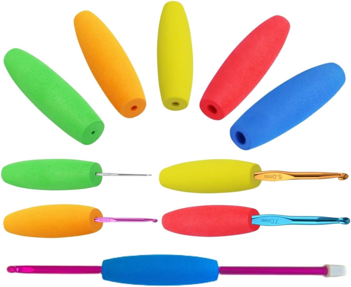 Crochet Hook Grips 5pc