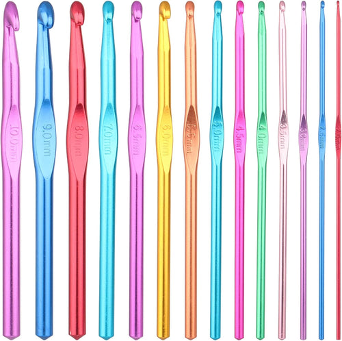 Aluminium Crochet Hook set 14pc