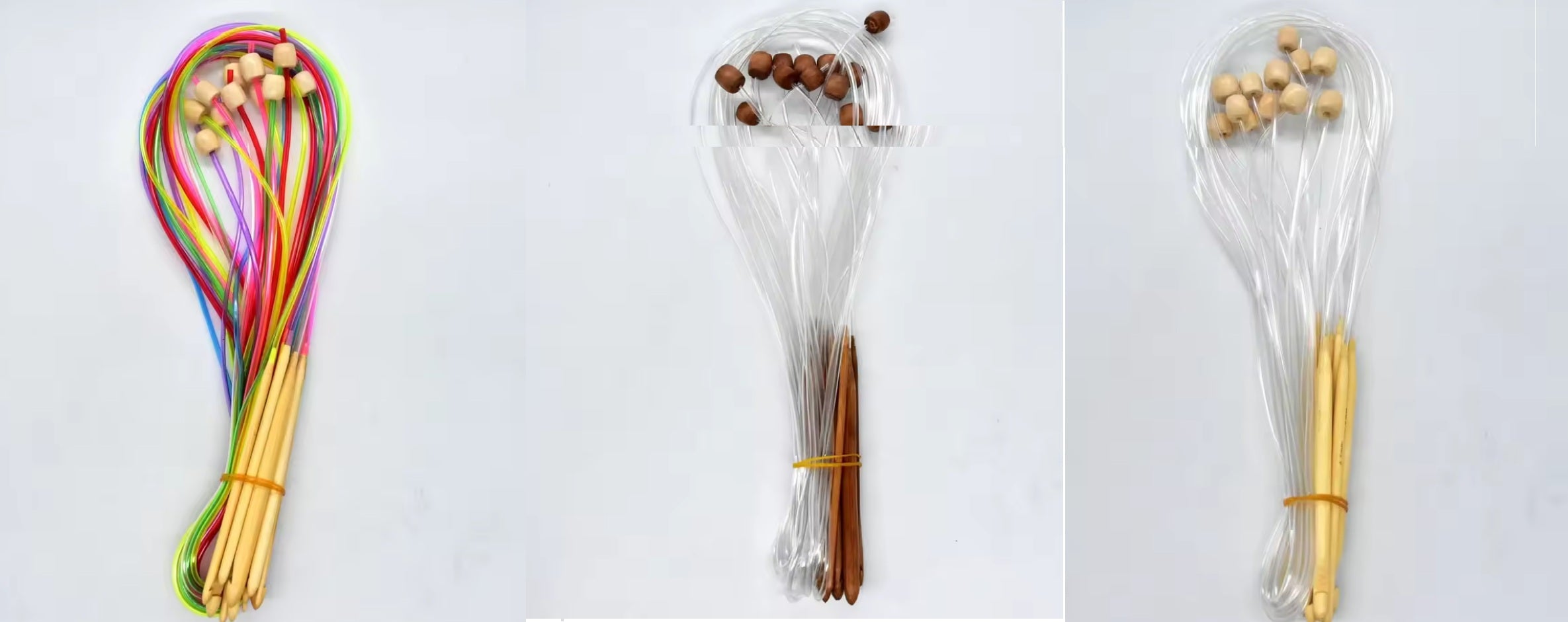 Bamboo Crochet Hooks with Cables